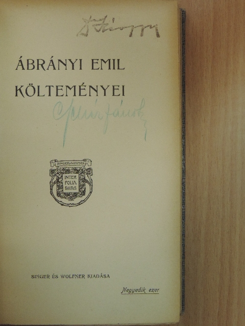 Ábrányi Emil - Ábrányi Emil költeményei [antikvár]