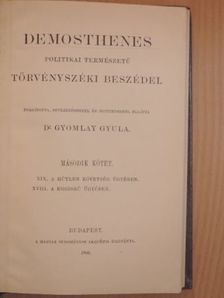 Demosthenes - Demosthenes politikai természetű törvényszéki beszédei II. [antikvár]