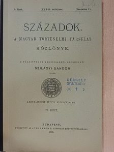 Á. A. - Századok 1896. november 15. [antikvár]