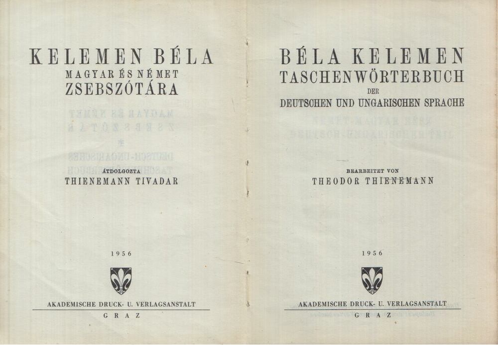 KELEMEN BÉLA - Kelemen Béla magyar és német zsebszótára [antikvár]