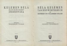 KELEMEN BÉLA - Kelemen Béla magyar és német zsebszótára [antikvár]