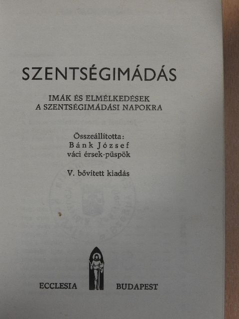 Szentségimádás [antikvár]