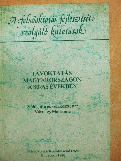 Csorna Gyula - Távoktatás Magyarországon a 80-as években [antikvár]
