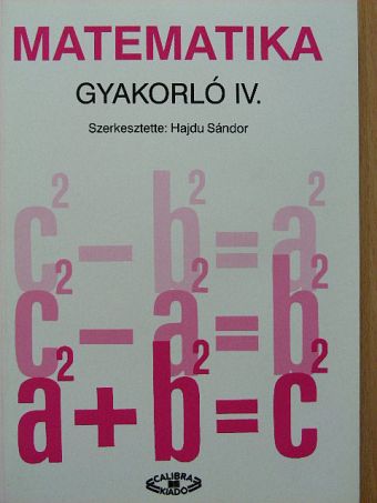 Dr. Czeglédy Istvánné - Matematika gyakorló IV. [antikvár]
