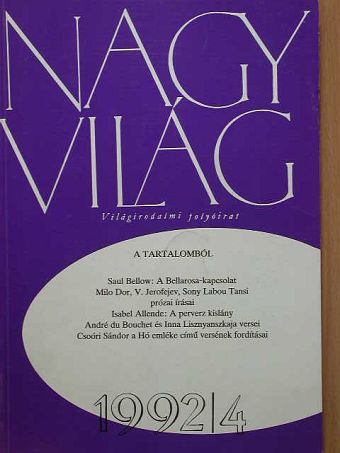 Ana Blandiana - Nagyvilág 1992. április [antikvár]