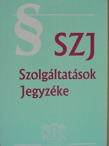 Szolgáltatások Jegyzéke 2003 [antikvár]