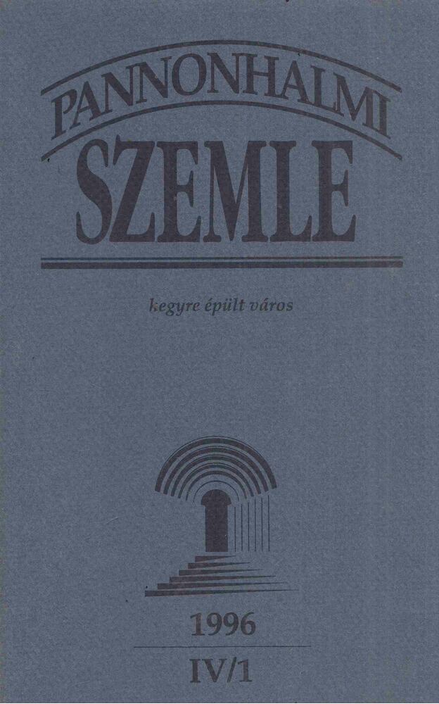 Sulyok Elemér (főszerk.) - Pannonhalmi Szemle 1996. IV/1. [antikvár]