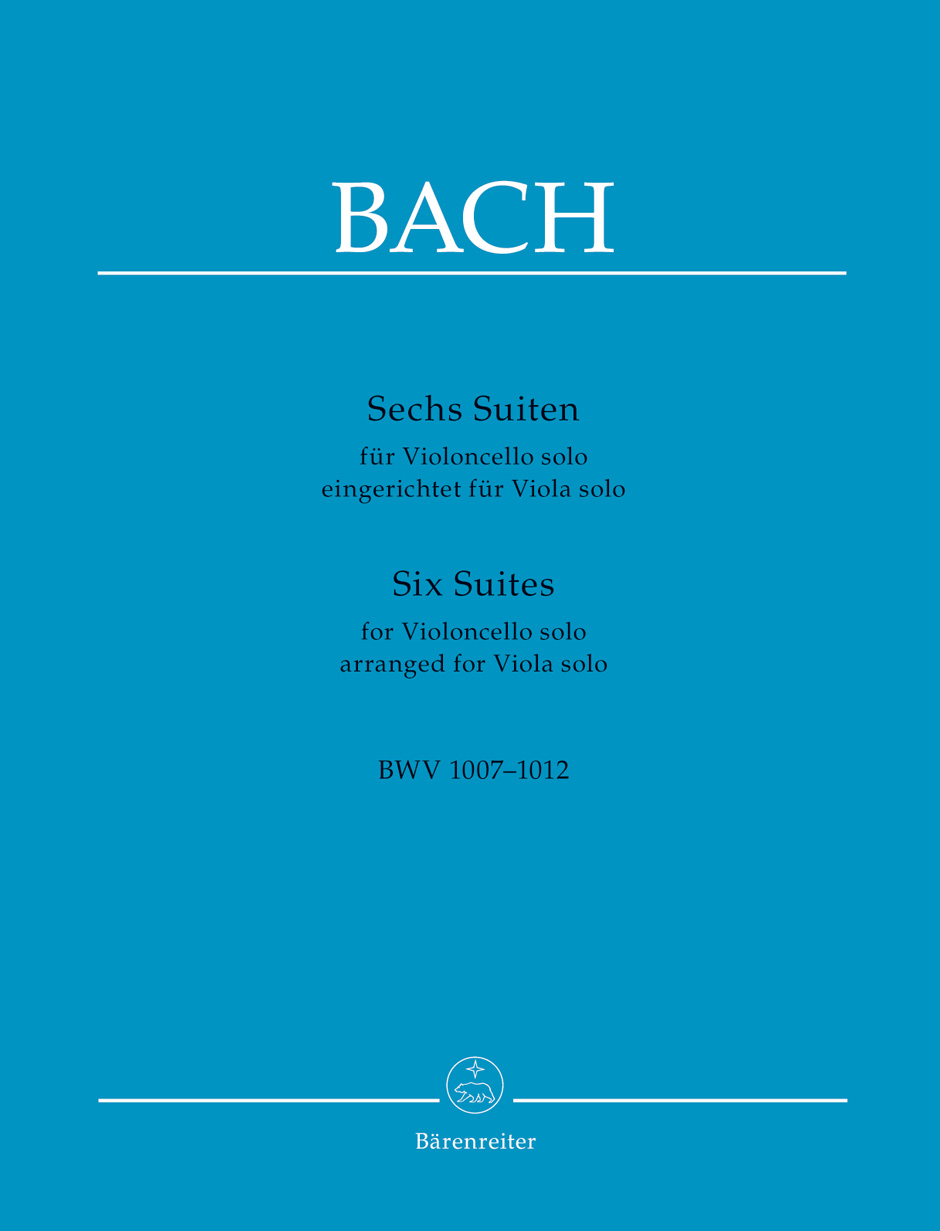 J. S. Bach - SECHS SUITEN FÜR VIOLONCELLO SOLO, EINGERICHTET FÜR VIOLA SOLO BWV 1007-1012