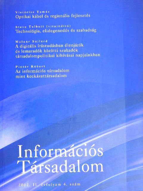 Molnár Szilárd - Információs Társadalom 2002/4. [antikvár]