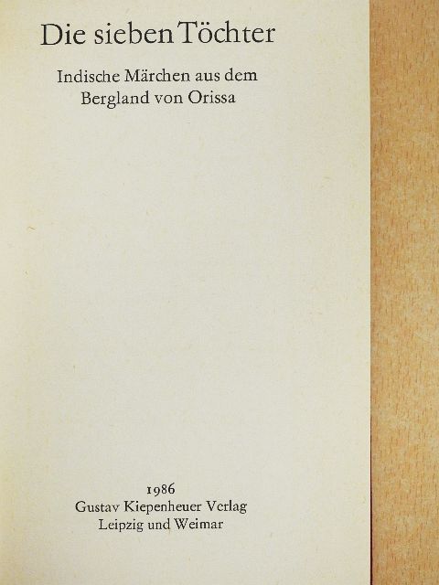 Die sieben Töchter [antikvár]