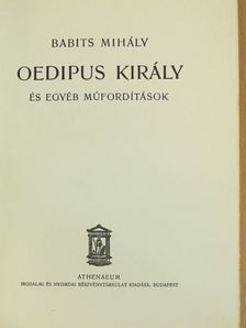 Anakreon - Oedipus király [antikvár]