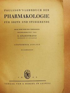 E. Poulsson - Poulsson's Lehrbuch der Pharmakologie für Ärzte und Studierende [antikvár]