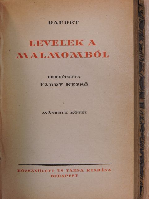 Daudet - Levelek a malmomból I-II. [antikvár]