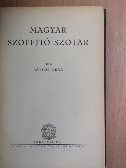 Bárczi Géza - Magyar szófejtő szótár [antikvár]