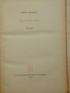 Soós Magda - Az érdi ügy [antikvár]