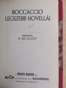 Boccaccio - Boccaccio legszebb novellái [antikvár]