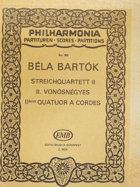 Bartók Béla - Béla Bartók II. vonósnégyes [antikvár]