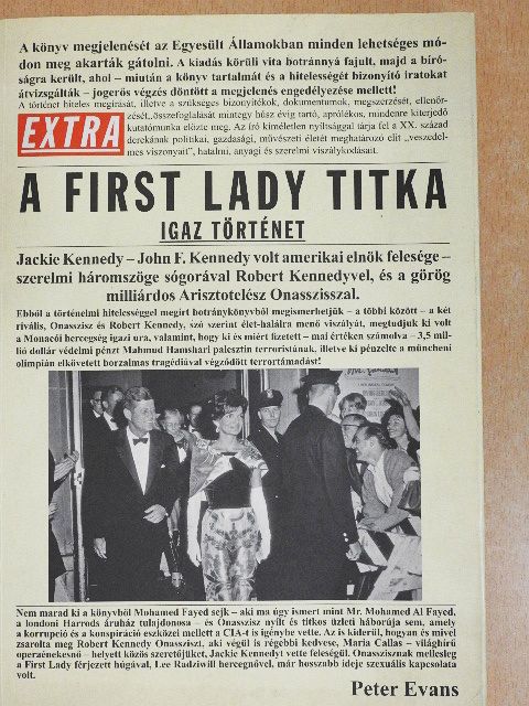 Peter Evans - A First Lady titka [antikvár]