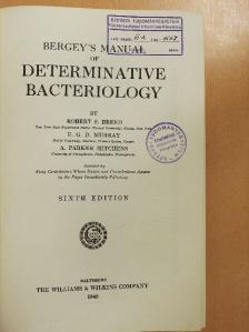 A. Parker Hitchens - Bergey's Manual of Determinative Bacteriology [antikvár]