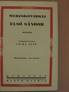 Mereskovszkij - Első Sándor [antikvár]