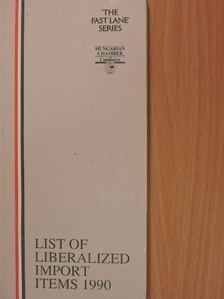 List of Liberalized Import Items 1990 [antikvár]