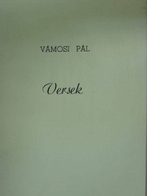 Vámosi Pál - Versek [antikvár]