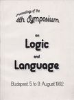 Katalin Bimbó, András Máté - Proceedings of the Fourth Symposium on Logic and Language [antikvár]