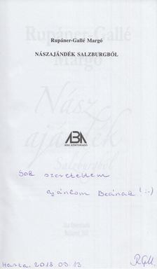 Nászajándék Salzburgból (dedikált) [antikvár]