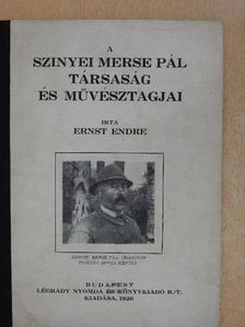 Ernst Endre - A Szinyei Merse Pál Társaság és művésztagjai [antikvár]