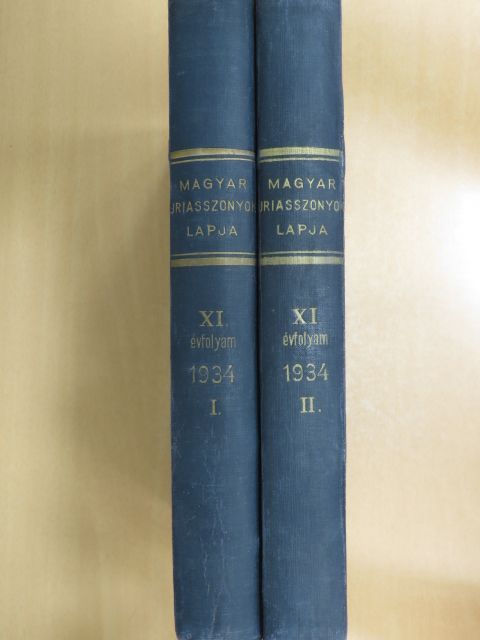 Dr. Völgyesi Ferenc - Magyar Uriasszonyok Lapja 1934. (nem teljes évfolyam) I-II. [antikvár]