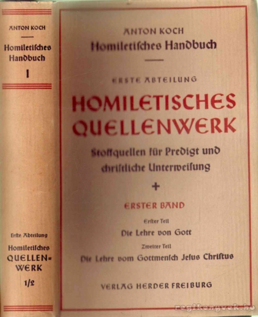 Koch, Anton - Homiletisches quellenwerk [antikvár]
