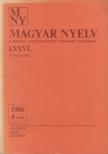 Benkő Loránd (szerk.) - Magyar Nyelv 1980. 4. szám [antikvár]