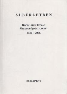 Bácsalmási István - Albérletben [antikvár]