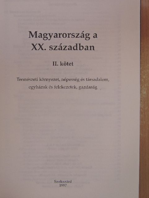 Barta Róbert - Magyarország a XX. században II. [antikvár]