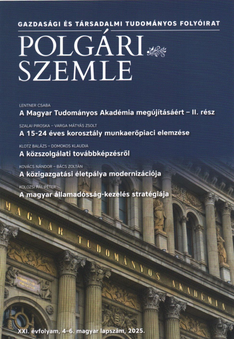 Lentner Csaba - Polgári Szemle 2025/4-6. [antikvár]