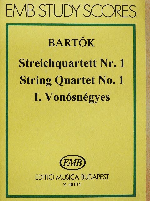 Bartók Béla - Bartók I. Vonósnégyes [antikvár]