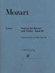MOZART,W.A - SONATEN FÜR KLAVIER UND VIOLINE BAND III URTEXT