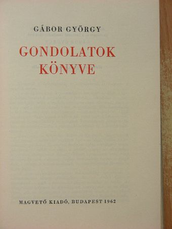 Alexandre Dumas Fils - Gondolatok könyve [antikvár]