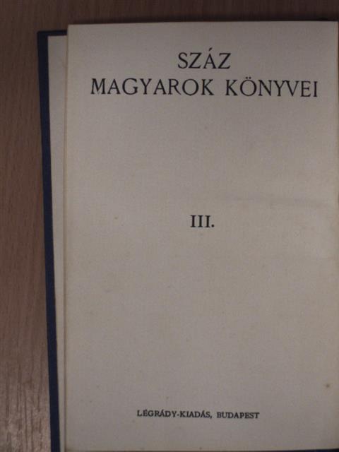 Berkes Imre - Száz magyarok könyvei III. [antikvár]
