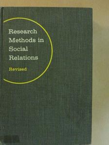 Claire Selltiz - Research methods in social relations [antikvár]
