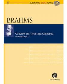 BRAHMS... - CONCERTO FOR VIOLIN AND ORCHESTRA IN D MAJOR OP.77 POCKET SCORE + CD