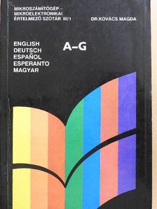 Bujdosó István - Mikroszámítógép-mikroelektronikai értelmező szótár III/1. (töredék) [antikvár]