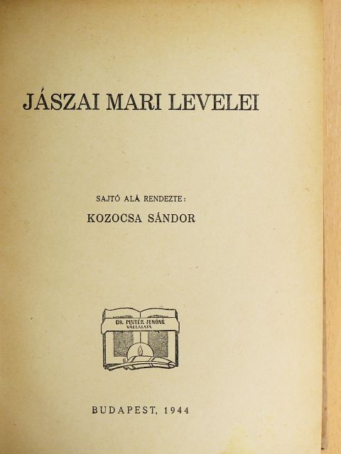 Jászai Mari - Jászai Mari levelei [antikvár]