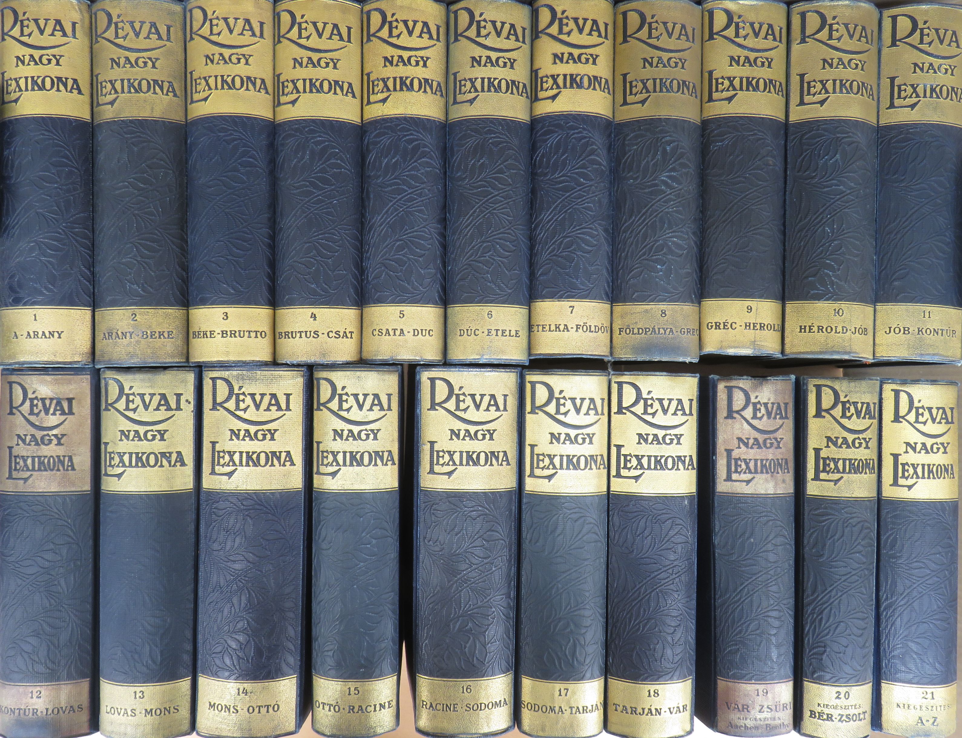 Révai nagy lexikona 1-21. [antikvár]