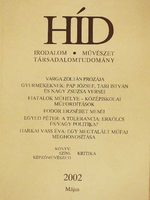Pap József - Híd 2002. május [antikvár]