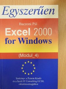 Baczoni Pál - Excel 2000 for Windows [antikvár]