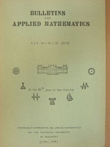 Dr. A. Kivinnuk - Bulletins for Applied Mathematics 38-41/79 (XIII) [antikvár]