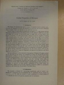 A. E. Green - Global Properties of Mixtures [antikvár]