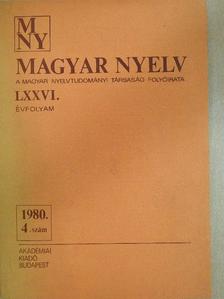 A. Molnár Ferenc - Magyar Nyelv 1980. december (dedikált példány) [antikvár]