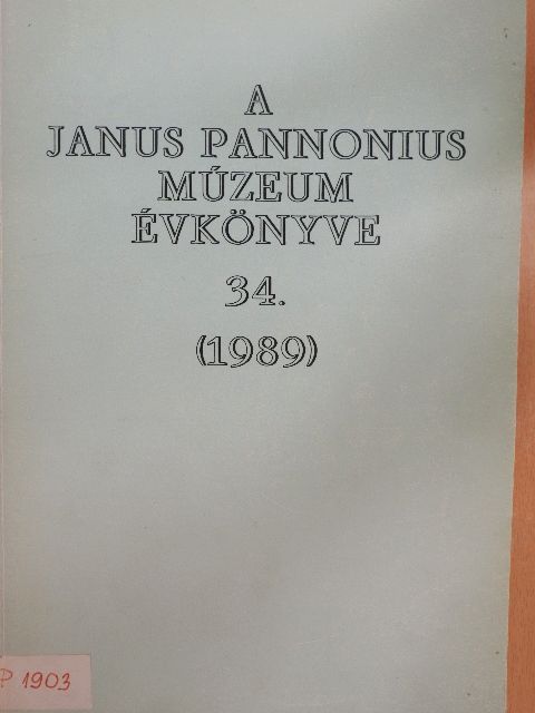 Ábrahám Levente - A Janus Pannonius Múzeum évkönyve 1989 [antikvár]